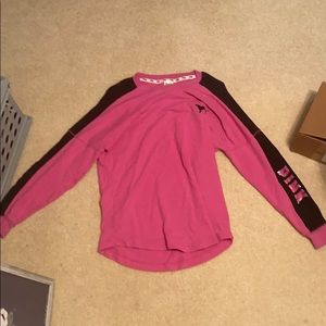 PINK Sweatshirt styled top